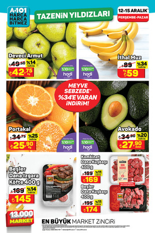 A101 Aldın Aldın 14-20 Aralık İndirim Kataloğunu Yayınladı! Bu Hafta da A101’de Yok Yok! resim: 2