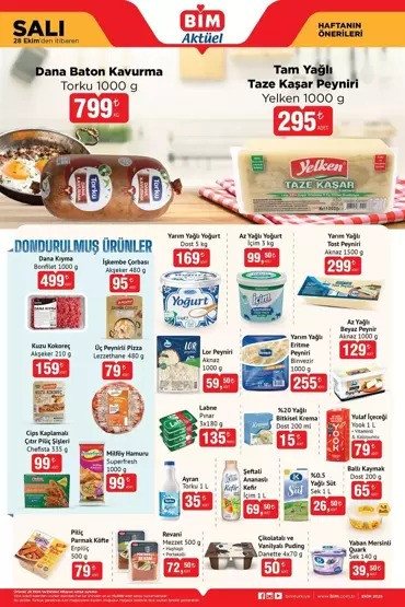 BİM Marketlerinde İndirim Yağmuru: 28 Ekim Salı Gününe Özel BİM İndirim Kataloğunda Yok Yok resim: 0