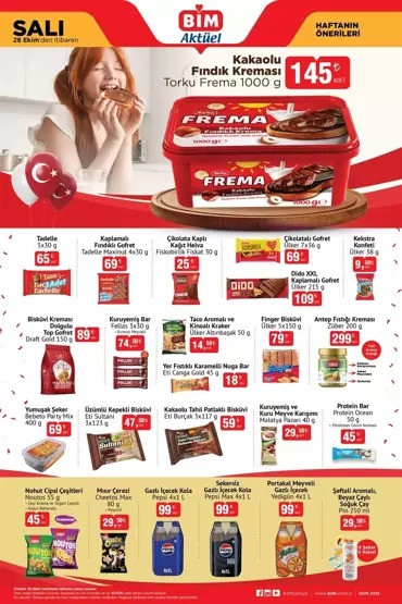 BİM Marketlerinde İndirim Yağmuru: 28 Ekim Salı Gününe Özel BİM İndirim Kataloğunda Yok Yok resim: 2