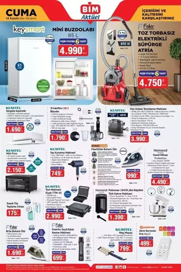 BİM’de Cuma Günü Şok Kampanya! Halı Yıkama Makinesi, Mini Buzdolabı ve Birçok Ürün… Geliyor resim: 0