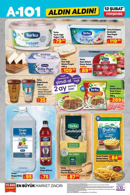 A101 Aldın Aldın Fırsat Kataloğunu Yayınlandı: İşte A101 Aldın Aldın 12 Şubat 2026 İndirim Kataloğu resim: 1