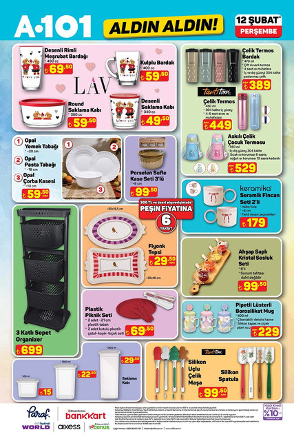 A101 Aldın Aldın Fırsat Kataloğunu Yayınlandı: İşte A101 Aldın Aldın 12 Şubat 2026 İndirim Kataloğu resim: 4