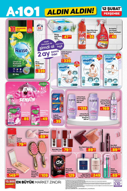 A101 Aldın Aldın Fırsat Kataloğunu Yayınlandı: İşte A101 Aldın Aldın 12 Şubat 2026 İndirim Kataloğu resim: 10