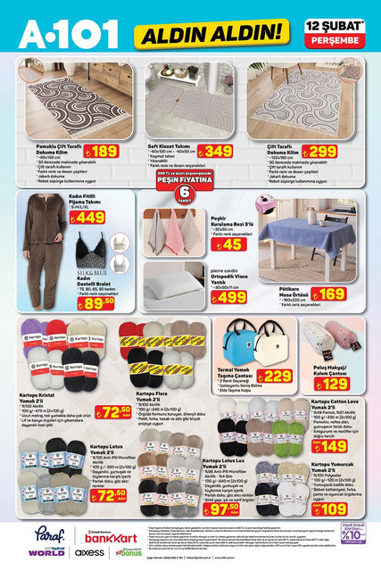 A101 Aldın Aldın Fırsat Kataloğunu Yayınlandı: İşte A101 Aldın Aldın 12 Şubat 2026 İndirim Kataloğu resim: 8