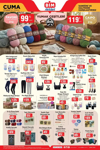 BİM Salı ve Cuma İndirim Kataloğunu Yayımladı! İşte BİM 10-13 Şubat 2026 BİM Aktüel Kataloğu... resim: 6