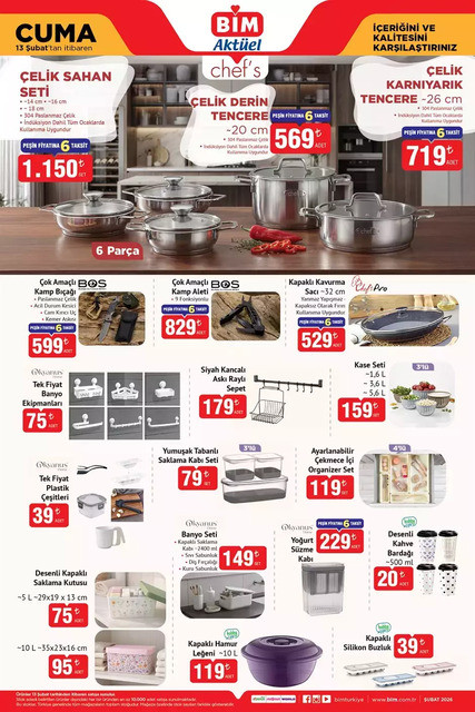 BİM Salı ve Cuma İndirim Kataloğunu Yayımladı! İşte BİM 10-13 Şubat 2026 BİM Aktüel Kataloğu... resim: 4