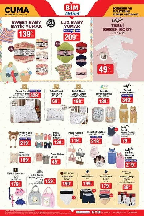 BİM Aktüel Kataloğuyla İndirim Yağmuru Başlıyor: BİM13-16 Ocak 2026 Aktüel Ürün Kataloğunu Yayınladı resim: 2