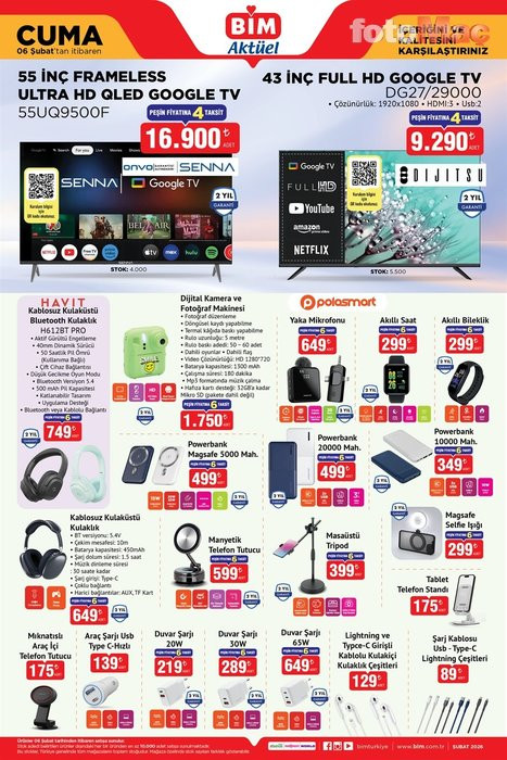BİM Cuma İndirim Kataloğunu Yayımladı! İşte BİM 6 Şubat 2026 BİM Aktüel Kataloğu... resim: 0