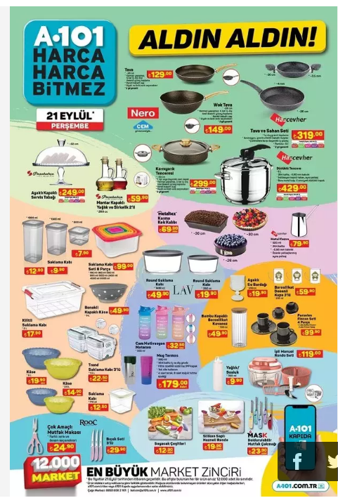 21 Eylül Perşembe A101'de neler indirime giriyor? İşte indirim kataloğu resim: 3