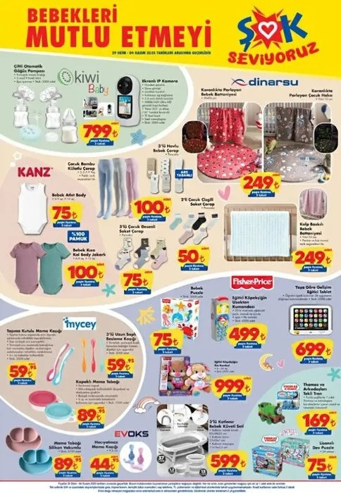 ŞOK 1-4 Kasım Aktüel Ürünler Kataloğu Yayımlandı: Gezer Terlikler, Oyuncaklarda ŞOK Fiyat! resim: 2