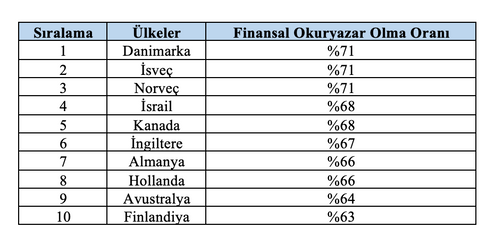 Dünyada ve Türkiye'de Finansal Okuryazarlık resim: 1