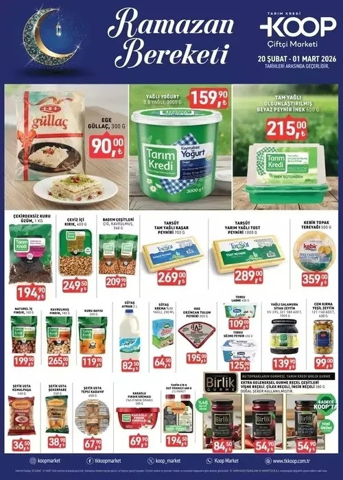 Tarım Kredi’den 2026 Ramazan Bereketi: Ette, Temel Gıdada ve Teknolojide Dev İndirimler Başladı! resim: 2