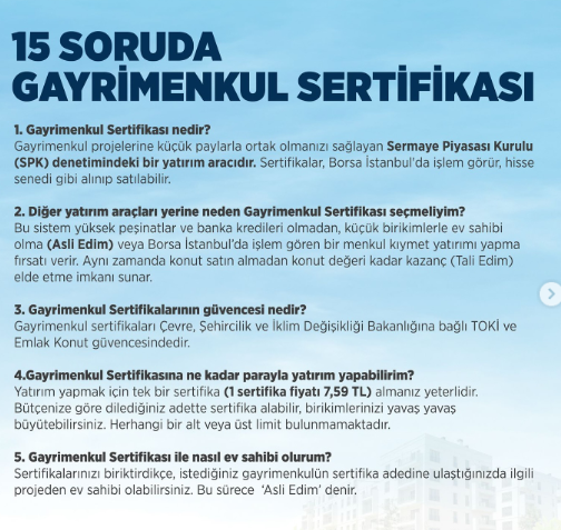 Bakan Kurum, “Gayrimenkul Sertifikası