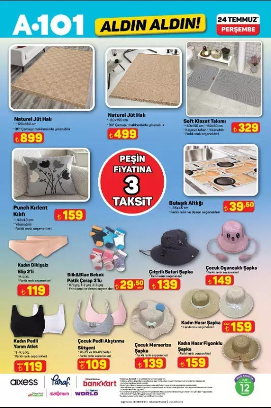 A101 24 Temmuz Perşembe Aldın Aldın Kataloğu Yayımlandı: İşte A101’in 24 Temmuz Fırsat Kataloğu resim: 6