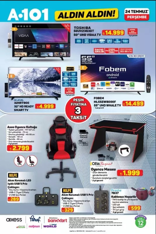 A101 24 Temmuz Perşembe Aldın Aldın Kataloğu Yayımlandı: İşte A101’in 24 Temmuz Fırsat Kataloğu resim: 7