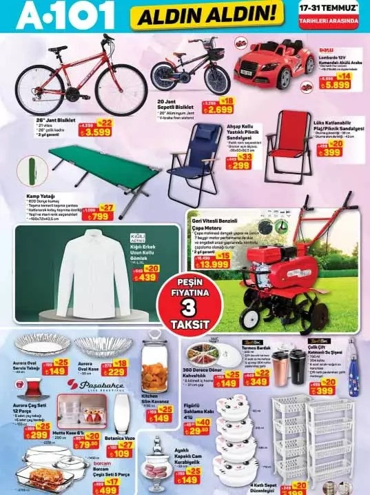 A101 Fırsat Kataloğunu Yayımladı: İşte 17 Temmuz 2025 A101 Aldın Aldın İndirimli Ürün Kataloğu resim: 3
