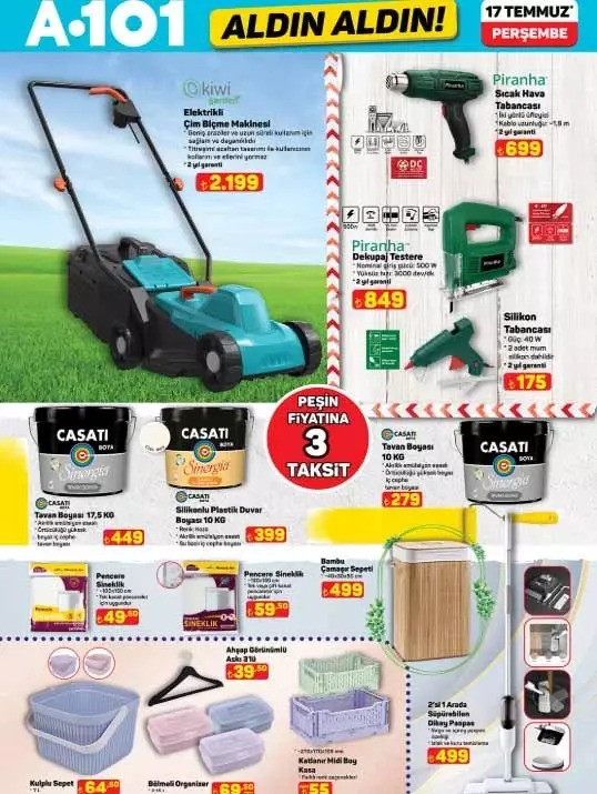 A101 Fırsat Kataloğunu Yayımladı: İşte 17 Temmuz 2025 A101 Aldın Aldın İndirimli Ürün Kataloğu resim: 2