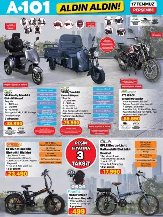 A101 Fırsat Kataloğunu Yayımladı: İşte 17 Temmuz 2025 A101 Aldın Aldın İndirimli Ürün Kataloğu resim: 4