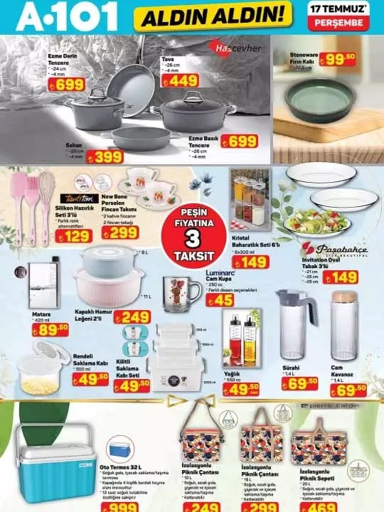 A101 Fırsat Kataloğunu Yayımladı: İşte 17 Temmuz 2025 A101 Aldın Aldın İndirimli Ürün Kataloğu resim: 1