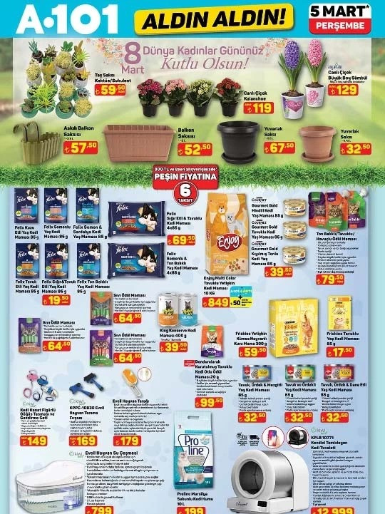 Overlok Makinesinden Akıllı Kedi Tuvaletine: 5 Mart 2026 A101 Aldın Aldın Kataloğu Yayında! resim: 2
