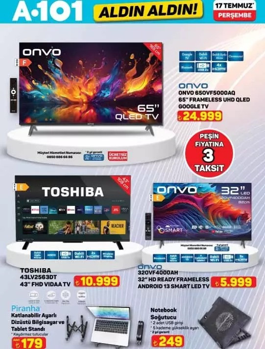A101 Fırsat Kataloğunu Yayımladı: İşte 17 Temmuz 2025 A101 Aldın Aldın İndirimli Ürün Kataloğu resim: 11
