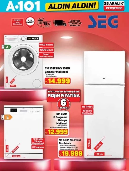 A101 Aldın Aldın Fırsat Kataloğunu Yayınlandı: İşte A101 Aldın Aldın 25 Aralık 2025 İndirim Kataloğu resim: 2