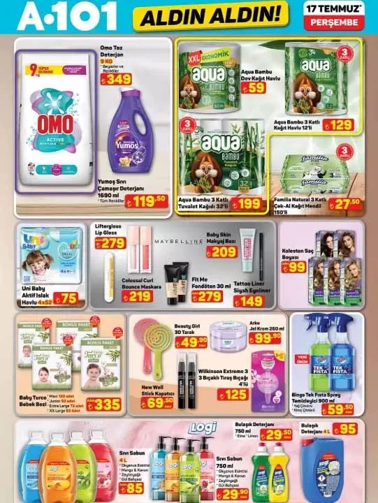 A101 Fırsat Kataloğunu Yayımladı: İşte 17 Temmuz 2025 A101 Aldın Aldın İndirimli Ürün Kataloğu resim: 5