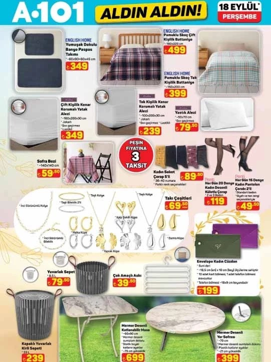 A101 Yeni Hafta İçin Fırsat Kataloğunu Yayımladı: İşte A101 Aldın Aldın 18 Eylül 2025 A101 Kataloğu… resim: 4