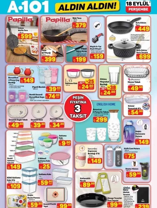 A101 Yeni Hafta İçin Fırsat Kataloğunu Yayımladı: İşte A101 Aldın Aldın 18 Eylül 2025 A101 Kataloğu… resim: 3
