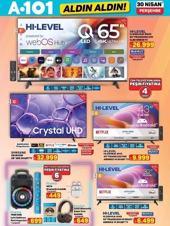 A101 30 Nisan 2026 Aldın Aldın İndirim Kataloğu Yayınlandı! Bu Hafta A101’de Yine Yok Yok… resim: 0