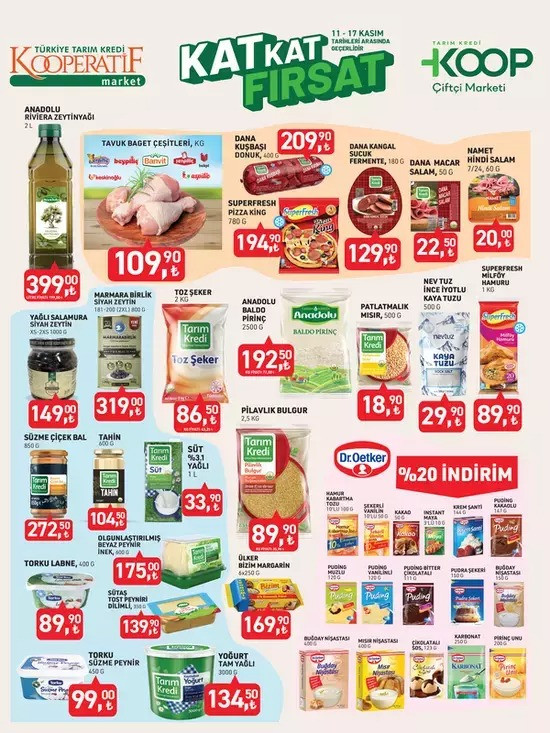 Türkiye Tarım Kredi Market'inde Kasım Fırsatı: İşte İşte 17 Kasım 2025 KOOP İndirim Kataloğu resim: 0