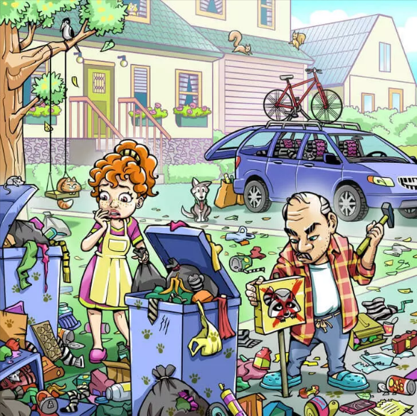 Görsel IQ'nuzu ölçmek için gözlerinizi sınayın: Saklanmış rakunu bulabilecek misiniz? resim: 0