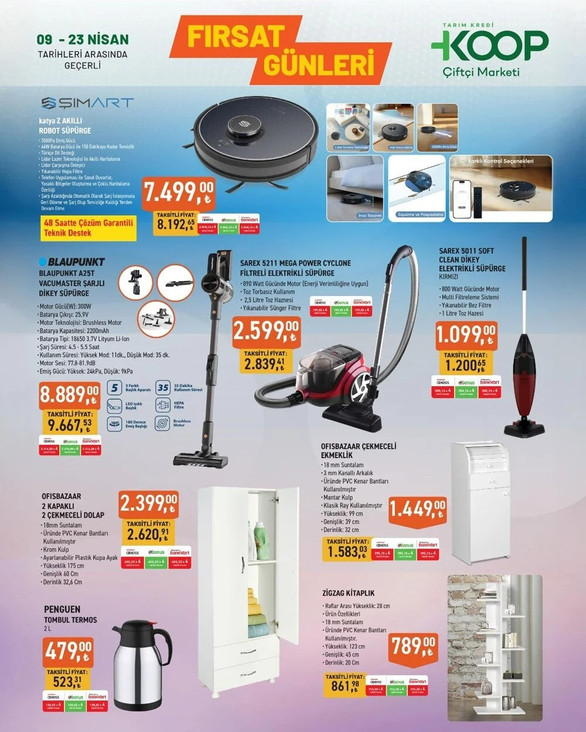 Tarım Kredi Marketlerinde İndirimi Rüzgarı: Robot Süpürge, Nevresim Seti Birçok Üründe Cazip Fırsat! resim: 1
