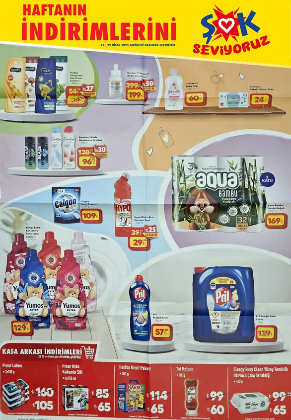 ŞOK 23-29 Nisan Haftanın İndirimleri Kataloğu Yayımlandı! ŞOK'tan Ne Alırsan 100 TL Fırsatı! resim: 3
