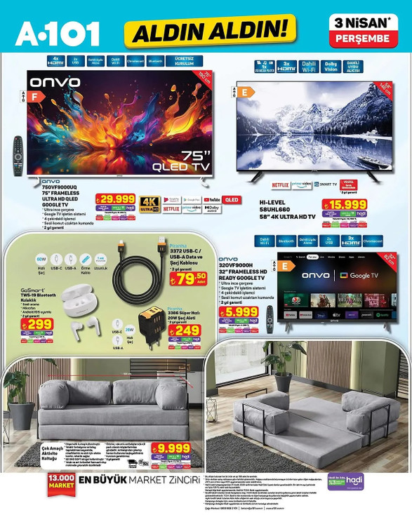 A101’e Karartma Fon Perde Koşu ve Yürüyüş Bandı Geliyor: İşte 3 Nisan 2025 A101 Aldın Aldın Kataloğu resim: 0