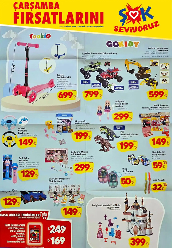 ŞOK 23-29 Nisan Haftanın İndirimleri Kataloğu Yayımlandı! ŞOK'tan Ne Alırsan 100 TL Fırsatı! resim: 5