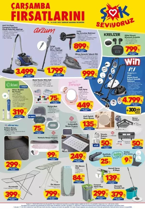 ŞOK 10-16 Eylül 2025 İndirim Kataloğunu Yayımladı! ŞOK Aktüel Çarşamba Kataloğunda Yok Yok resim: 3