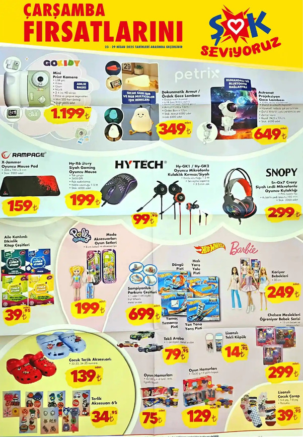 ŞOK 23-29 Nisan Haftanın İndirimleri Kataloğu Yayımlandı! ŞOK'tan Ne Alırsan 100 TL Fırsatı! resim: 6