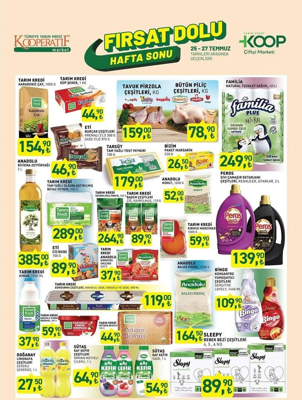Türkiye Tarım Kredi Marketi'nde İndirim Fırsatları Başladı: 25 Temmuz Hafta Sonu Kampanyası  resim: 0