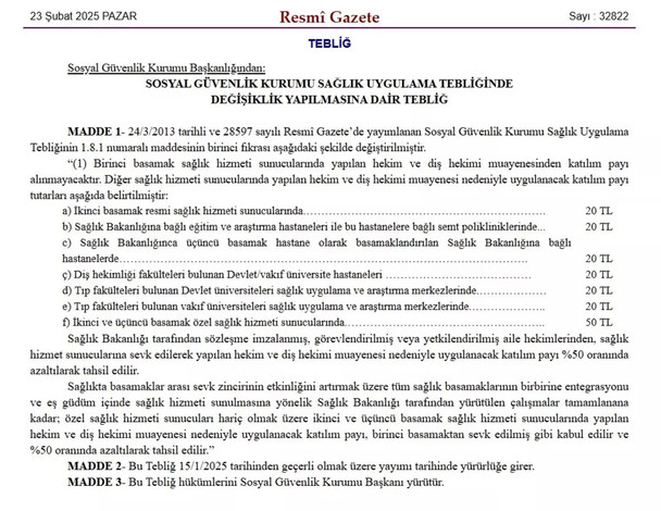 Milyonlarca Vatandaşı İlgilendiren Sağlık Düzenlemesi: Katılım Payı Ücretlerinde Büyük İndirim! resim: 0