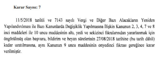 Vergi ve Borç Yeniden Yapılandırma Süresi Uzatıldı resim: 0