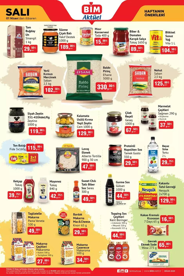 BİM 1 Nisan Salı 4 Nisan Cuma Aktüel Kataloğunu Yayımladı: Bu Hafta BİM’de Yine Yok Yok resim: 0