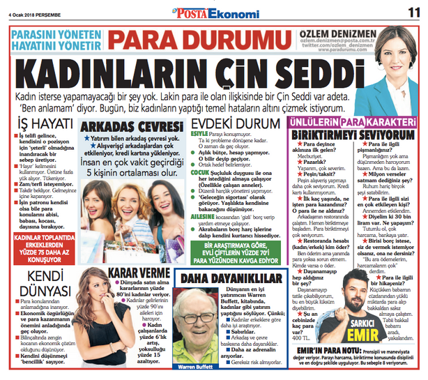 Kadın İle Para Arasındaki Çin Seddi'ni Kaldıralım! resim: 0