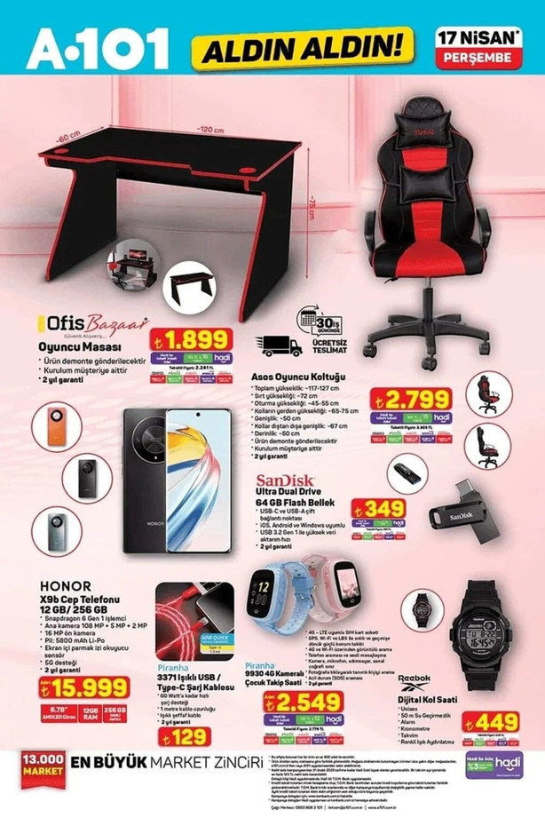 A101 Aldın Aldın İndirim Kataloğunu Yayınladı! İşte 17 Nisan 2025 Perşembe A101 Fırsat Kataloğu resim: 8