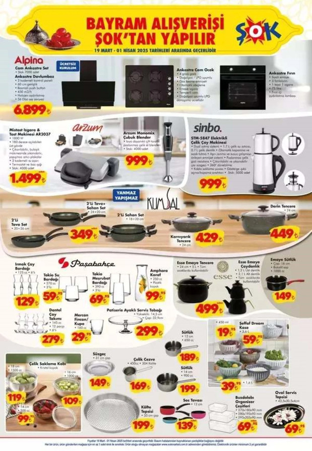 ŞOK 19 Mart Aktüel Ürünler Kataloğunu Yayımladı: Çarşamba Günü ŞOK Raflarda Birçok Ürün Yerini Aldı! resim: 2