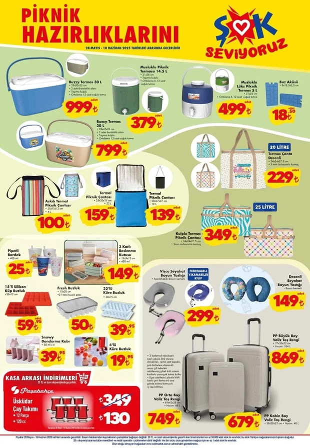 ŞOK 28 Mayıs – 10 Haziran 2025 İndirim Kataloğunu Yayımladı! ŞOK Aktüel Kataloğunda Yine Yok Yok resim: 3