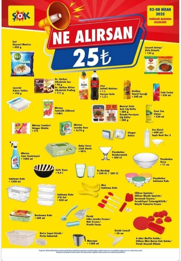 ŞOK 2-4 Nisan Aktüel Kataloğu Yayımladı: Çarşamba Günü ŞOK Raflarda Birçok Ürün Yerini Aldı resim: 3