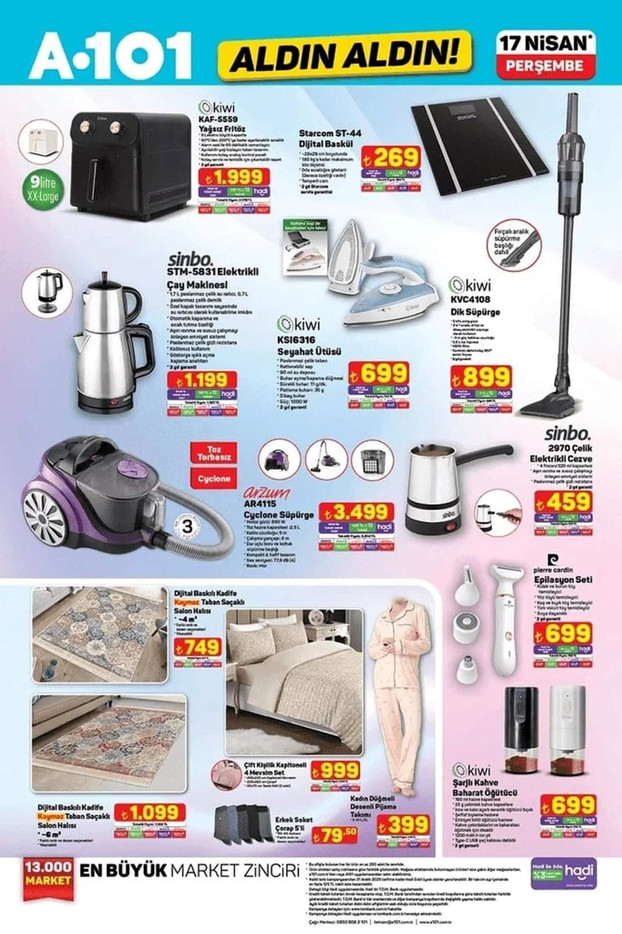 A101 Aldın Aldın İndirim Kataloğunu Yayınladı! İşte 17 Nisan 2025 Perşembe A101 Fırsat Kataloğu resim: 6