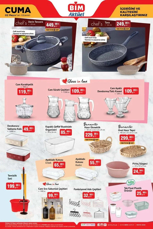 BİM Marketlerin İndirim Yağmuru Başladı! BİM'in 30 Nisan Salı ve 2 Mayıs Cuma Kataloğunda Yok Yok resim: 10
