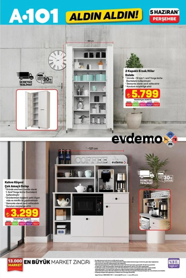 A101 Fırsat Kataloğunu Yayımladı! A101'de Bu Hafta Yok Yok! İşte 5 Haziran A101 İndirim Kataloğu resim: 9